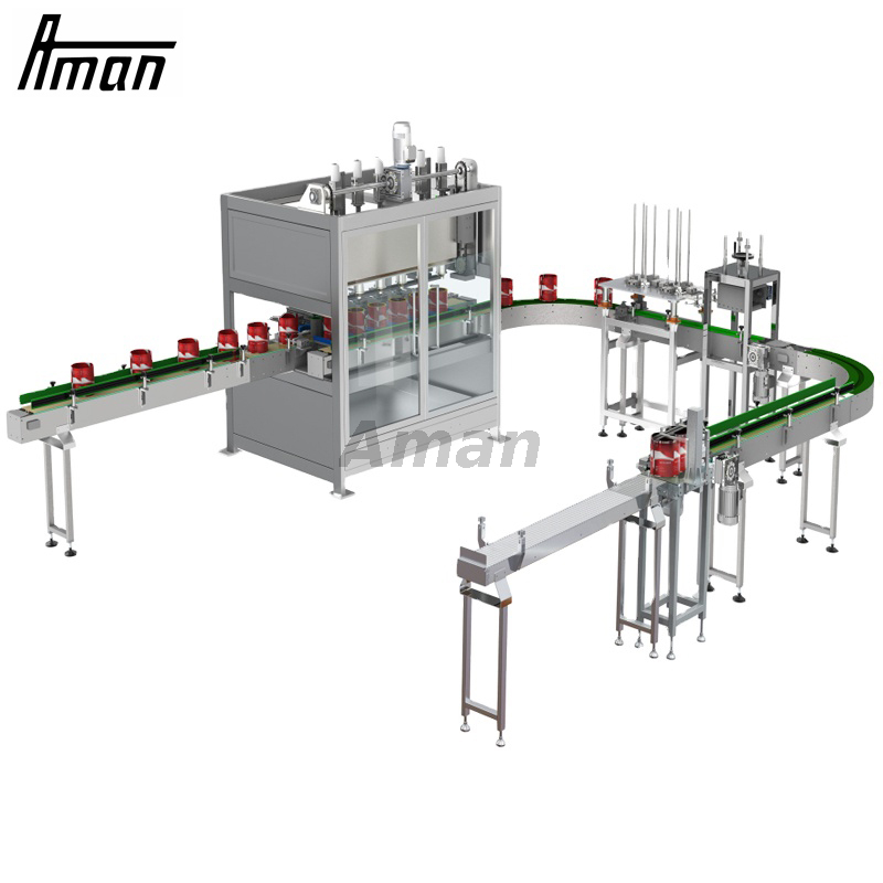 Liquid Filling Daily Chemical Hand Sanitizer Botol Liquid Filling Packing Machine Line